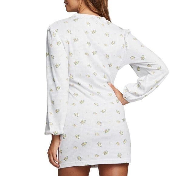 Chaser Women's Shayla Mini Dress Size Small Sunrise Floral Long Sleeve Boho NWOT - Picture 3 of 9